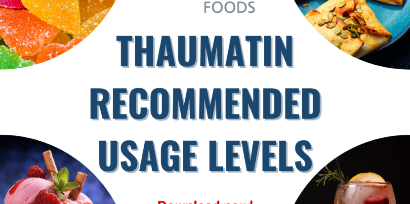 Icon Foods Thaumatin Recommended Usage Levels