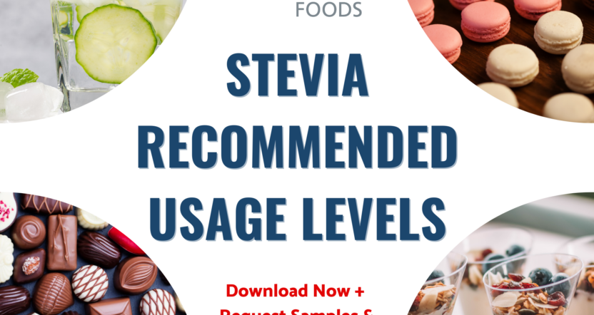 Icon Foods Stevia maximum recommended usage levels!