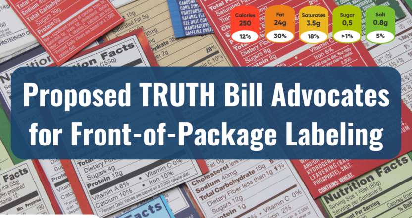 Icon Foods TRUTH Bill Proposes Front-of-Package Labels
