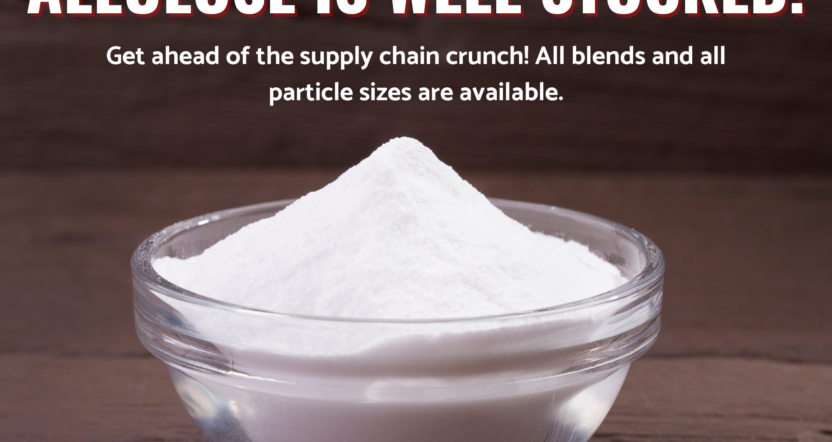 Icon Foods Allulose is well stocked! Get ahead of the supply chain crunch.