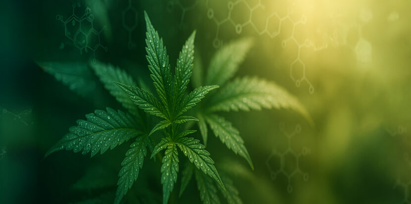 Cannabis with a subtle molecular texture