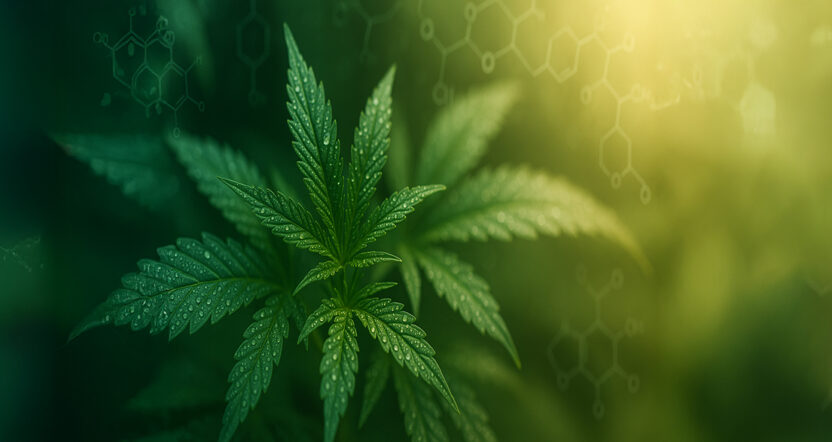 Cannabis with a subtle molecular texture