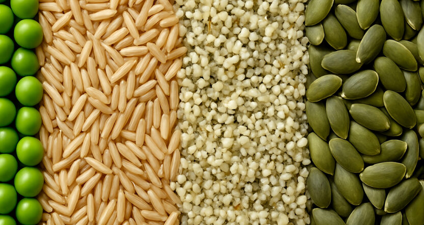 Pea Protein, Brown Rice Protein